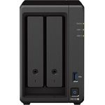Synology DS723+ 8 TB 2 Bay Desktop NAS-Lösung, installiert mit 2 x 4 TB Western Digital Red Plus Laufwerken
