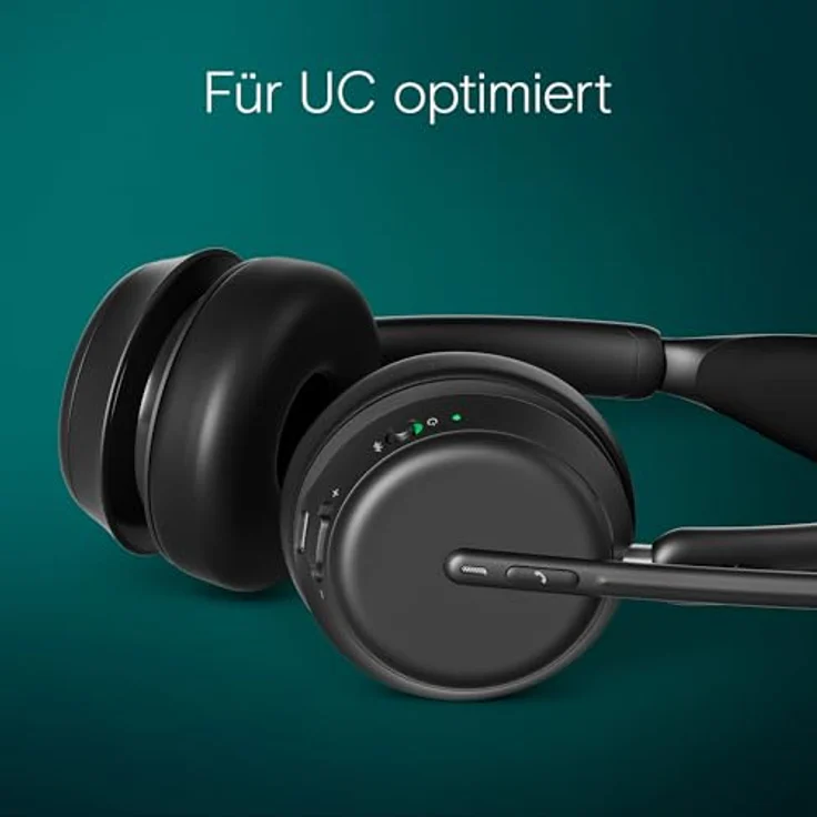 EPOS IMPACT 1060 Hochwertiges Büro-Bluetooth Headset - Beidseitig, EPOS AI verbesserte Sprachaufnahme, Super Wideband Audio - Schwarz – Bild 4