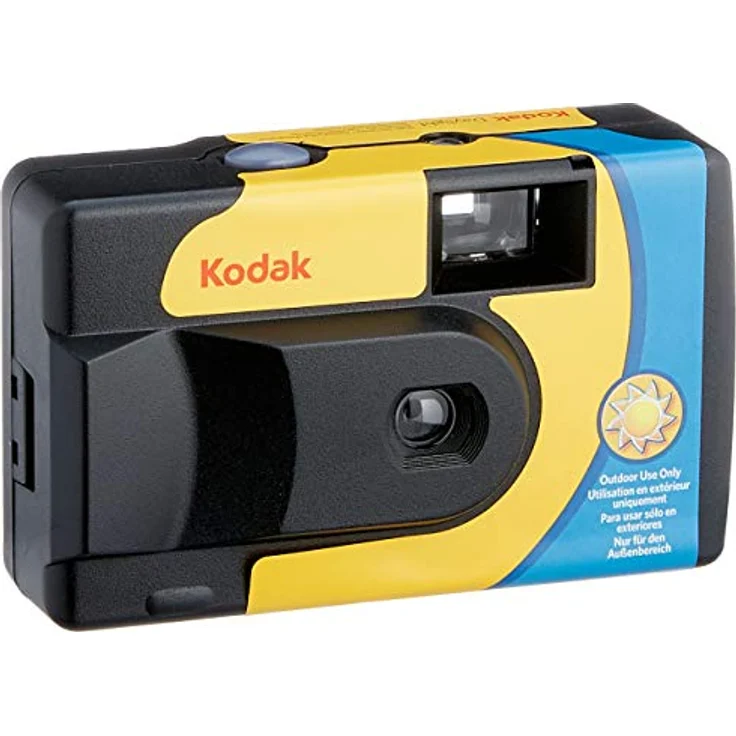 Kodak Einweg-Kamera suc Daylight 39 800iso – Analoges, gelb und blau – Bild 2