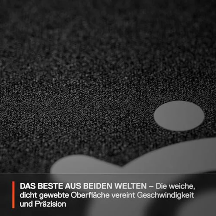 SteelSeries QcK Performance Balance XL Mauspad - Gaming-Mauspad, rutschfeste Basis, 900 x 400 mm, schwarz – Bild 3