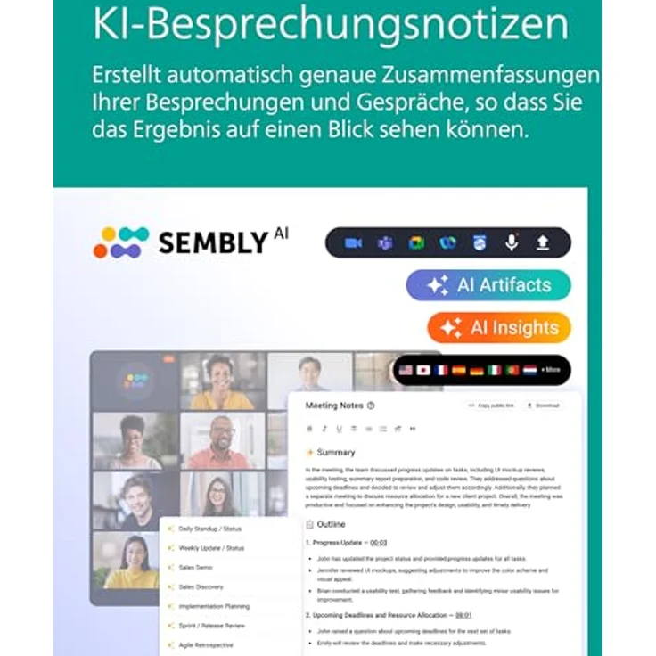 Philips SmartMeeting Konferenzkamera, 4K HD Webcam mit 360°-Aufnahmen, silber – Bild 10