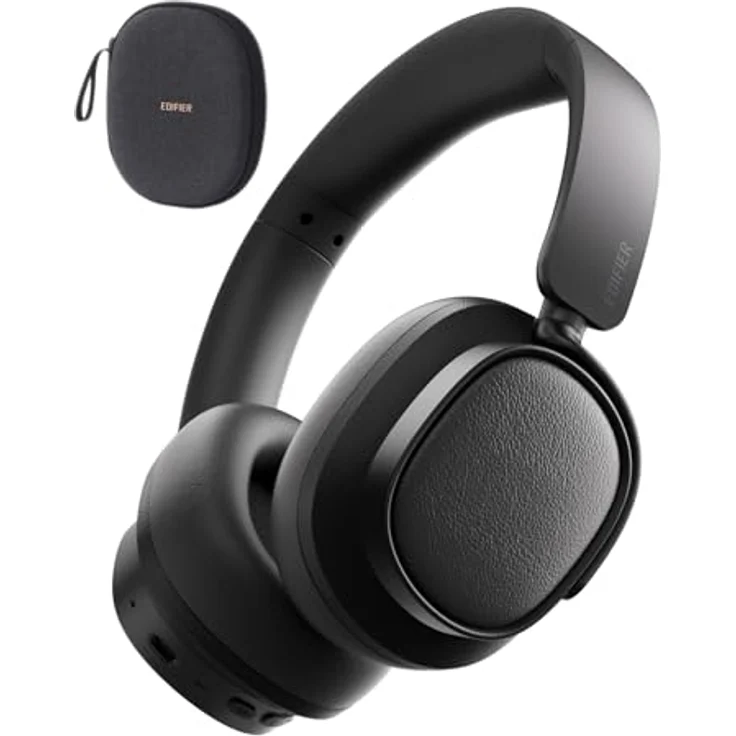 Edifier ES850NB, Kabellose Over-Ear-Kopfhörer mit Hybrid ANC, Hi-Res Audio Wireless, 92h Spielzeit, Bluetooth 5.4, KI-Geräuschunterdrückung, faltbar – Schwarz – Bild 1