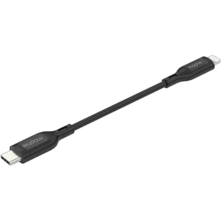 Mophie Essentials Lightning USB-C Kabel, 1 Meter, schnelles Aufladen, schwarze Farbe – Bild 4