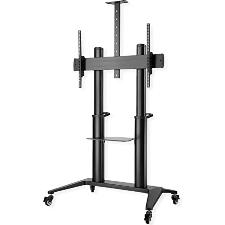 ROLINE LCD-/TV-Rollständer, bis 140 kg, schwarz