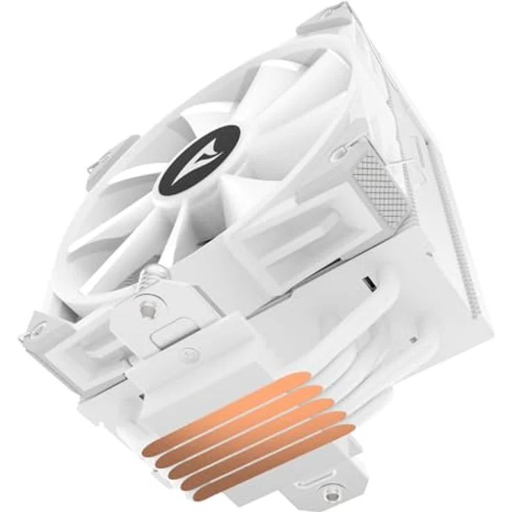 Sharkoon A50 RGB White, CPU Kühler mit 12 cm Lüfter, bis zu 1800 RPM, hoher Luftstrom, Weiss – Bild 8