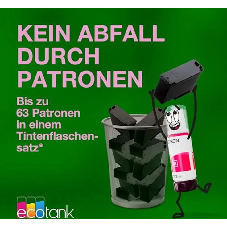 Epson EcoTank ET-2926, Multifunktionsdrucker Tintenstrahl A4 mit WLAN, Druck-, Scan- und Kopierfunktion, bis 5760 x 1440 dpi – Bild 5
