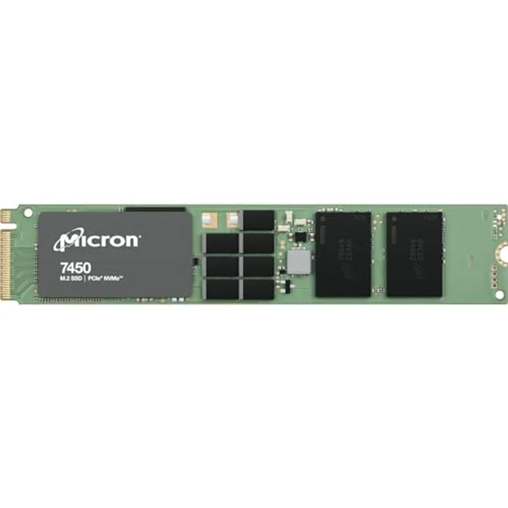 Micron 7450 PRO M.2 PCI Express 4.0 3D TLC NAND NVMe (1920 GB, M.2 22110), SSD in Schwarz – Bild 1