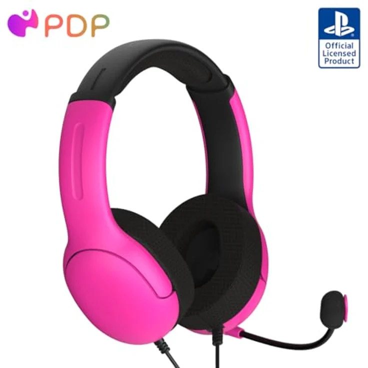 PDP LLC AIRLITE Wired Headset Nebula Pink, Over-ear Gaming-Headset mit 40-mm-Treibern und Geräuschunterdrückungsmikrofon – Bild 1