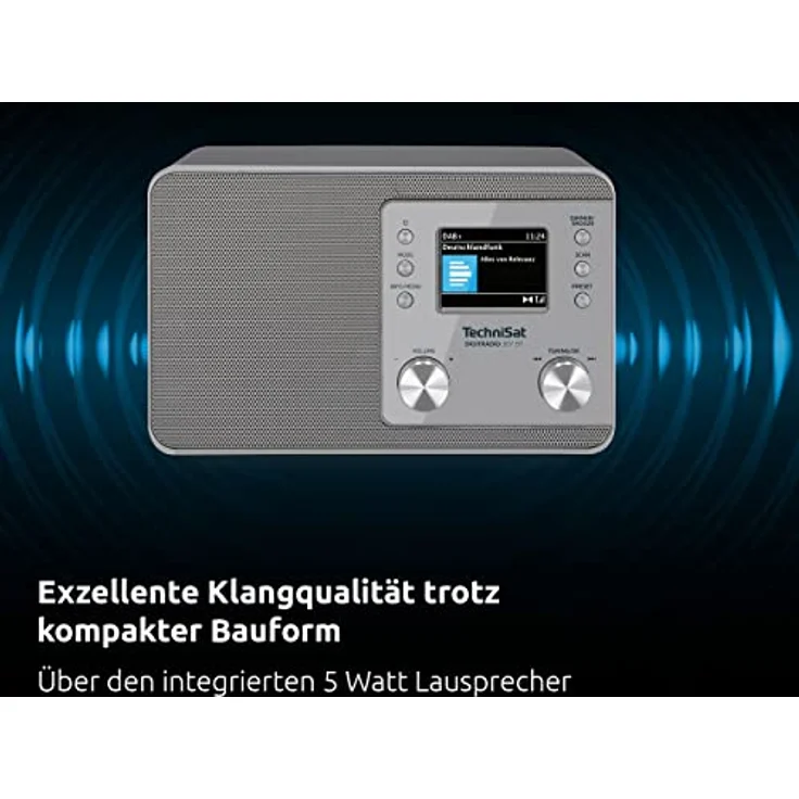 TechniSat Digitradio 307 BT Digitalradio mit Bluetooth, DAB+, UKW (FM), silber – Bild 5