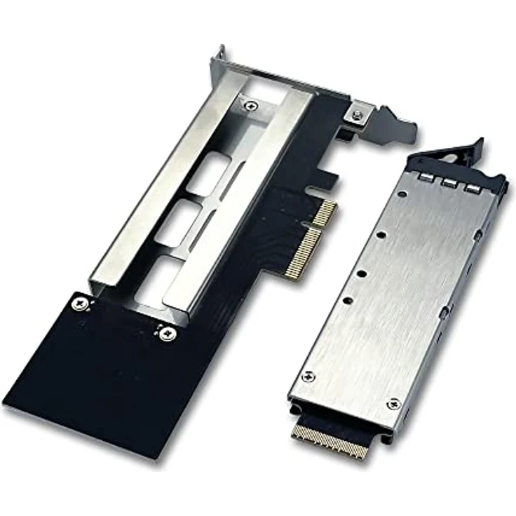 FANTEC NVMePCIe-WL-TR-1, PCIe 3.0/4.0 x4 NVNe SSD interner PC Einbaurahmen Adapterkarte werkzeugloser Einbau – Bild 5