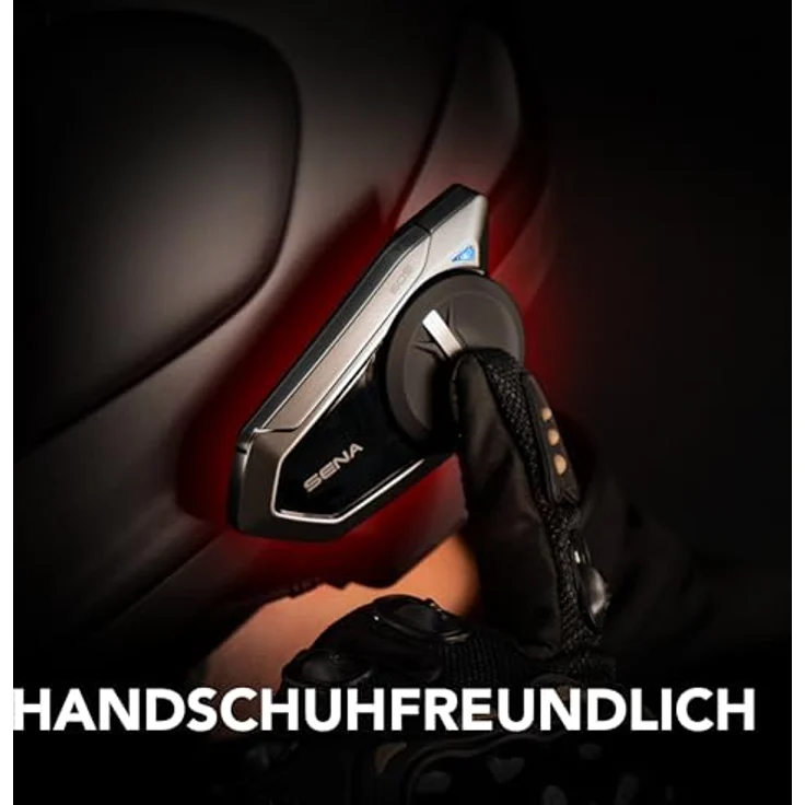 Sena 50S Dual Sound by Harman Kardon, Mesh-Kommunikationssystem mit Premium-Sound, schnelles Laden und Sprachsteuerung, schwarz – Bild 6