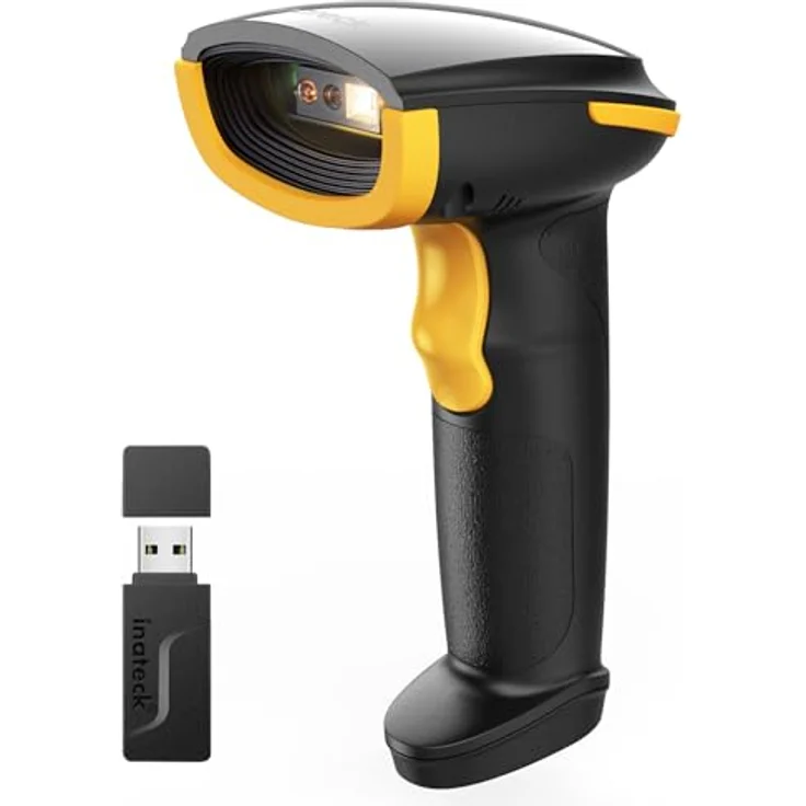 Inateck BCST-23, Bluetooth Barcode Scanner für 1D 2D QR Codes, kabellos mit 3 Monaten Akkulaufzeit, App und SDK unterstützt, hohe Decodierfähigkeit – Bild 1