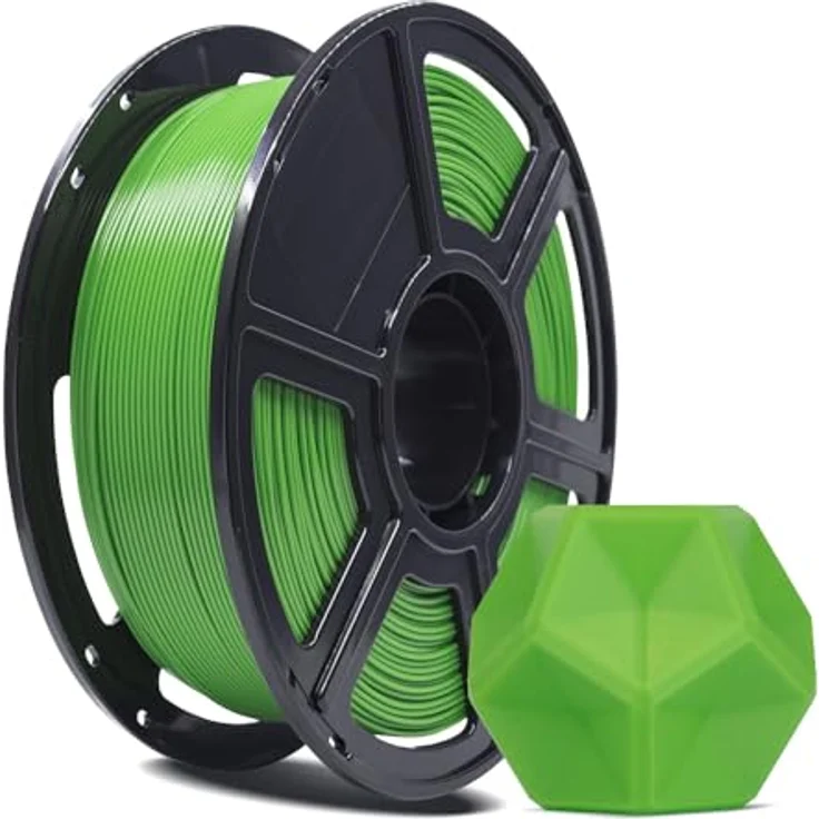 FLASHFORGE PLA PRO 3D-Drucker-Filament, 1,75 mm, 1 kg Spule, verbesserte Zähigkeit, Maßgenauigkeit +/- 0,02 mm, knäuelfrei, Grün – Bild 1