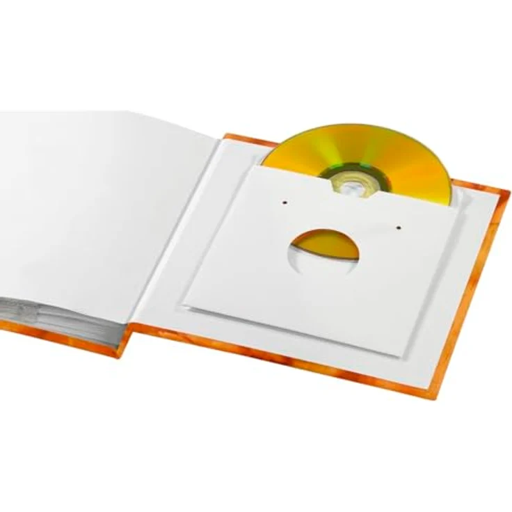 Hama Memo-Album Singo, für 200 Fotos im Format 10x15 cm, Orange orange – Bild 4