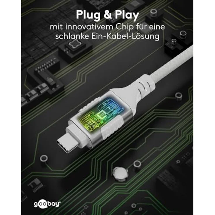 Goobay Ethernet-Kabel USB-C 3.1 auf RJ45 Slim, 7.5 m, CAT 6, 1 Gbit/s, weiß – Bild 8