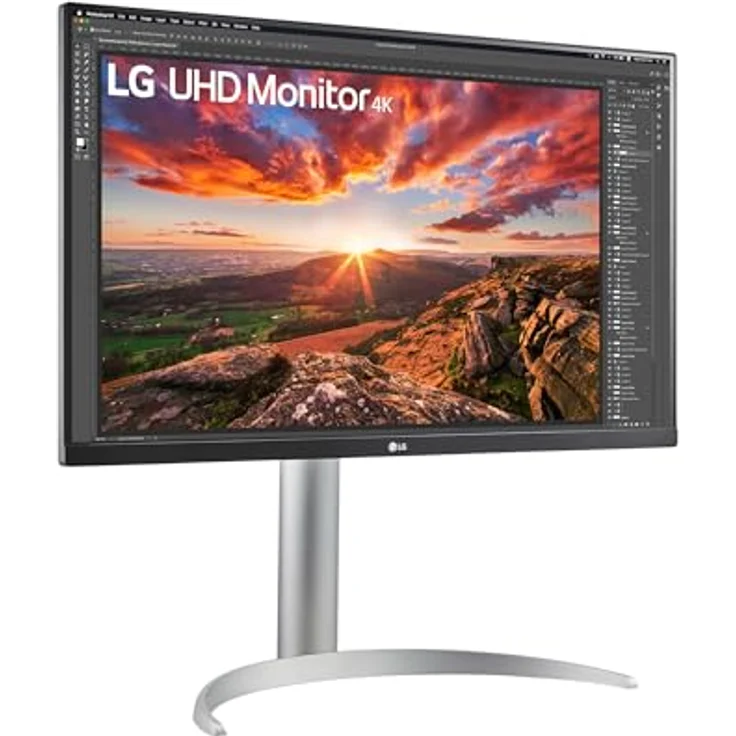 LG 27 Zoll Ultra UHD 4K Monitor 27UP850K-W.AEU - Weiß & Schwarz, Super Resolution, HDR10, AMD FreeSync – Bild 3