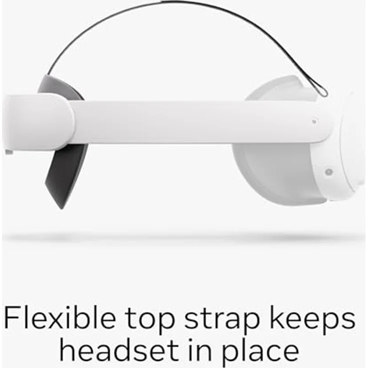 Oculus Meta Quest Elite Strap für Quest 3, Weiß, Gurt mit elastischen Bändern aus Fabric, Plastic und Silicone – Bild 4