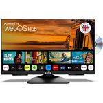 Cello C2425WSF Trav, 24" Full HD SMART/DVD Camping TV mit Triple Tuner, Bluetooth, WebOS und Pitch Perfect Lautsprechern, 12V/230V für Wohnmobil und LKW, 2025