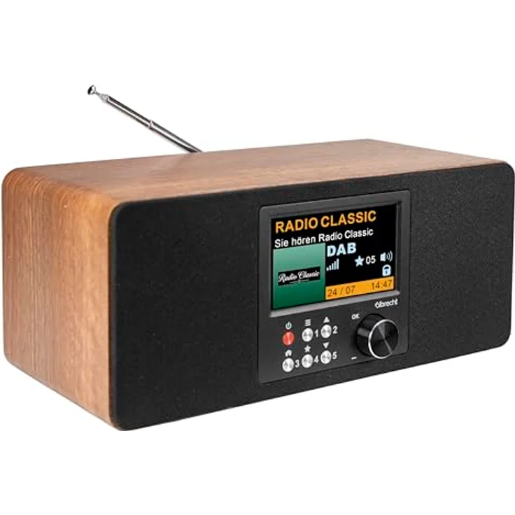 Albrecht DR 864 Digitalradio Stereo, DAB+/UKW, 4,3" Farbdisplay, Komfortmodus & Fernbedienung, ASA – Bild 4