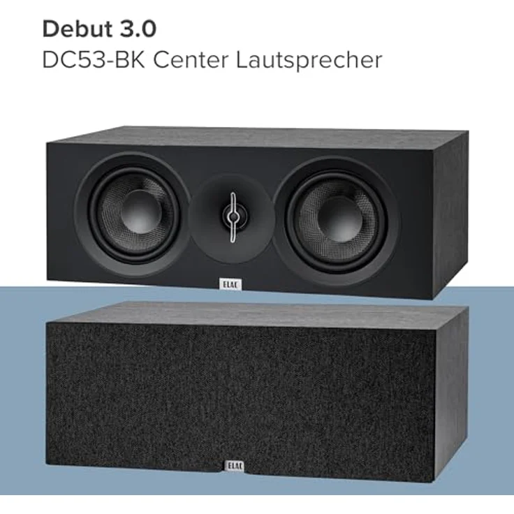 ELAC Debut C5.3 Center-Lautsprecher – 2-Wege-Lautsprecher für Surround-Systeme, legendärer Klang, edles Design, passiv – Bild 2