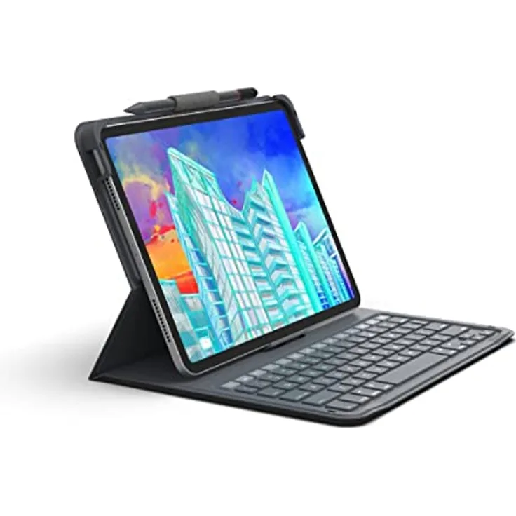 ZAGG Messenger Folio 2, Hintergrundbeleuchtete Tastatur für iPad 10.9 (10. Gen), Koppeln mehrerer Geräte, deutsches Layout, platzsparendes Design