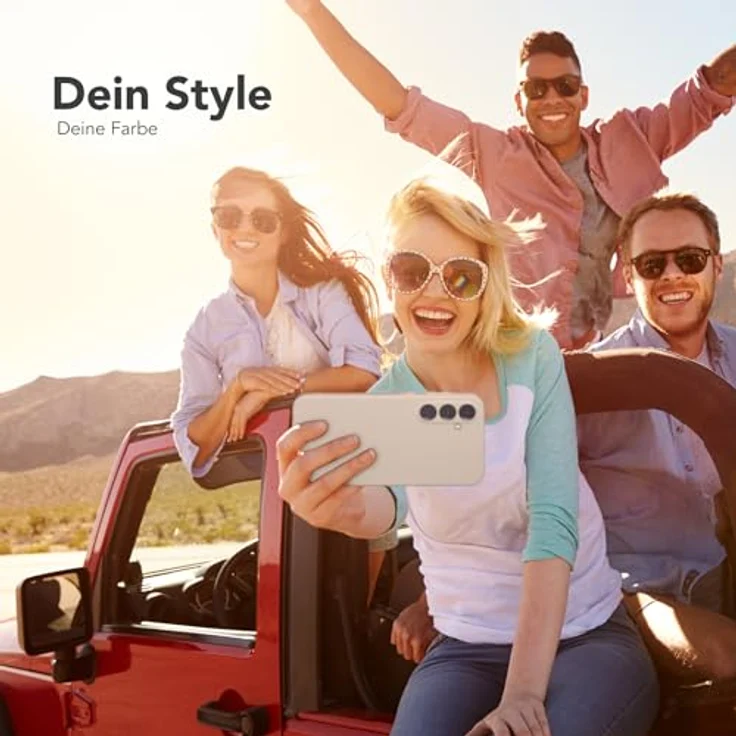 EAZY CASE Silikonhülle für Samsung Galaxy A35, beige TPU Case mit Kameraschutz, dünn und stoßfest, kratzresistent, kompatibel mit Handykette – Bild 2
