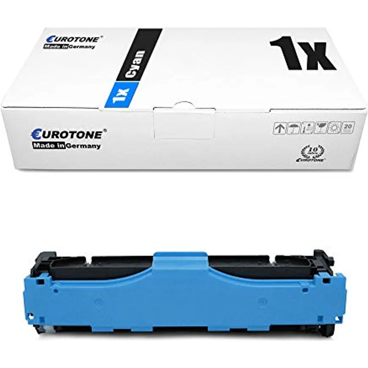 Eurotone Toner kompatibel für Canon I-Sensys MF 724 726 728 729 8330 8340 8350 8360 8380 8540 8550 8580, 2661B002 718C, Cyan, Reichweite ca. 2.800 Seiten – Bild 1