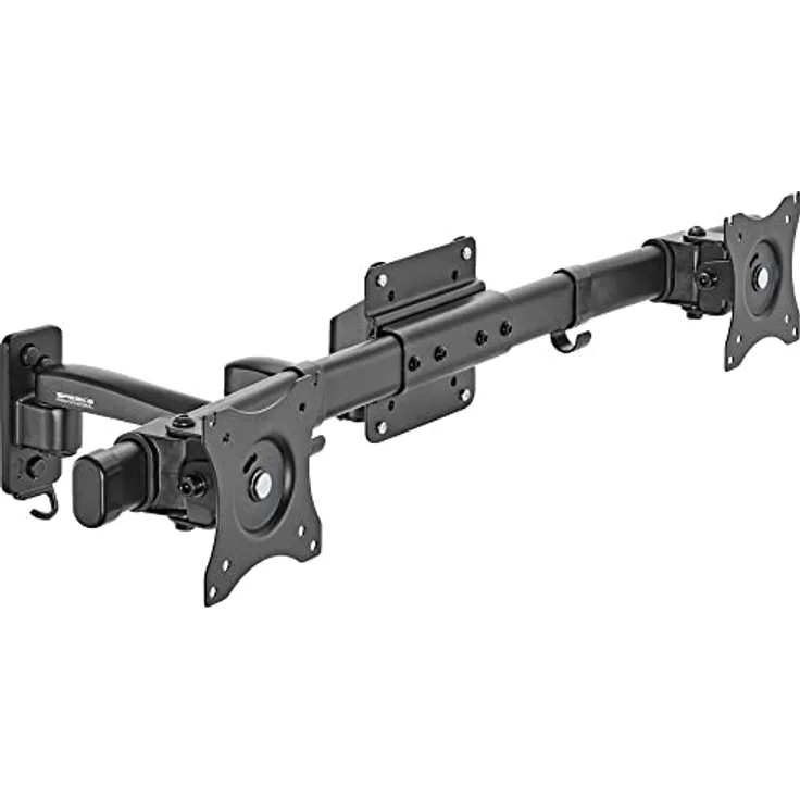 SpeaKa Professional SP-TVM-512 2fach Monitor-Wandhalterung 33,0 cm (13) - 68,6 cm (27) Drehbar, Neigbar, Schwenkbar