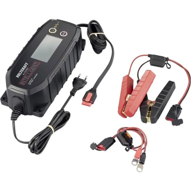VOLTCRAFT AL15000 VC-16721000 Automatikladegerät 12V/24V, 15A/7.5A, sicherer Schutz vor Überladung, Verpolung und Kurzschluss, inklusive Polklemmen und Ösenverbinder – Bild 2