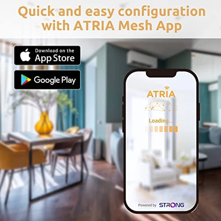 STRONG Mesh Home Kit AX3000 | WiFi 6 | WLAN Verstärker | bis zu 3000 Mbit/s | bis zu 200m2 bei 2 Modulen | 2 Mesh Repeater enthalten | Keine WLAN Funklöcher mehr | 6 Module bis zu 600m2 – Bild 5
