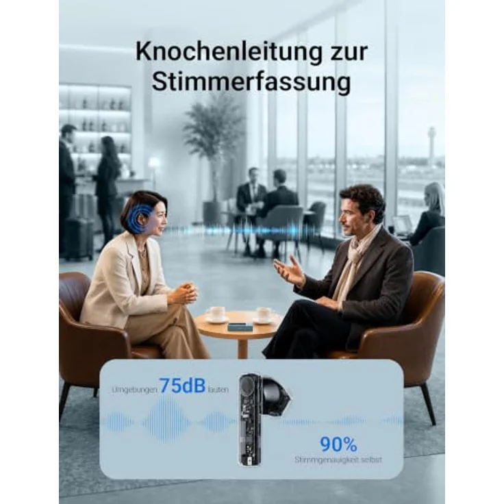 Timekettle X1 Meeting Interpreter Hub – KI-Übersetzer, 52 Sprachen, Simultanübersetzung, Offline- und Online-Meetings, Echtzeit-Transkription, Knochenleitungstechnologie – Bild 5