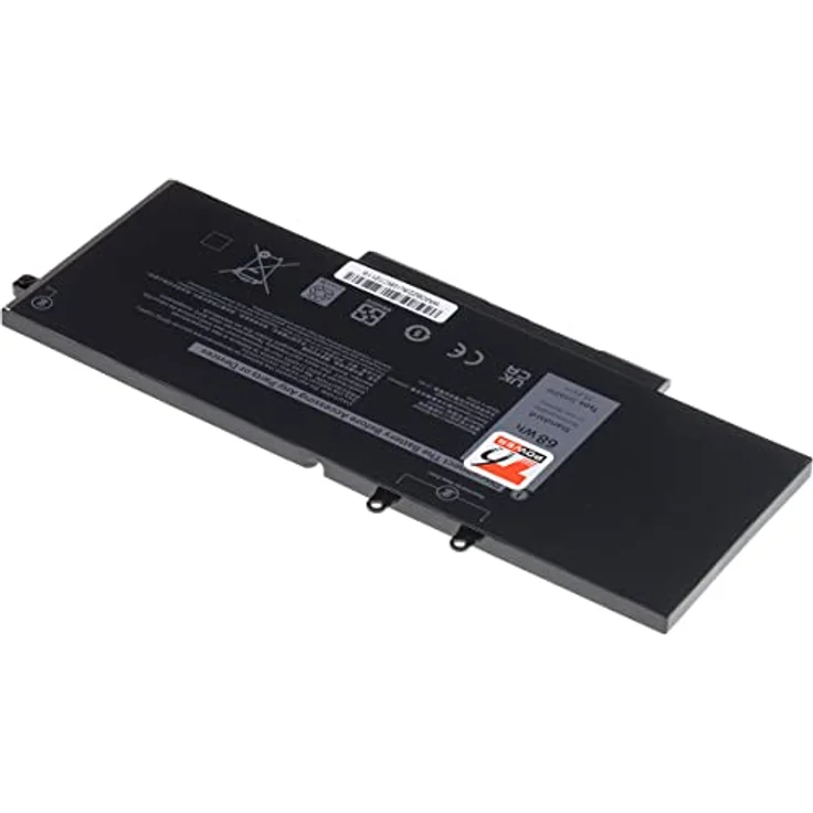 T6 Power Akku für Dell Latitude 5401, 5410, 5501, 5510, Precision 3550, 4470 mAh, 68 Wh, 4 Zellen, Li-Poly, schwarz – Bild 2