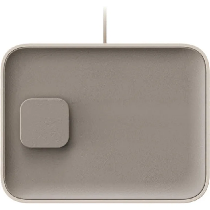 Twelve South Valet Large Qi2 Kabelloses Ladegerät 25W mit USB-C Port und Ablagefach, Taupe