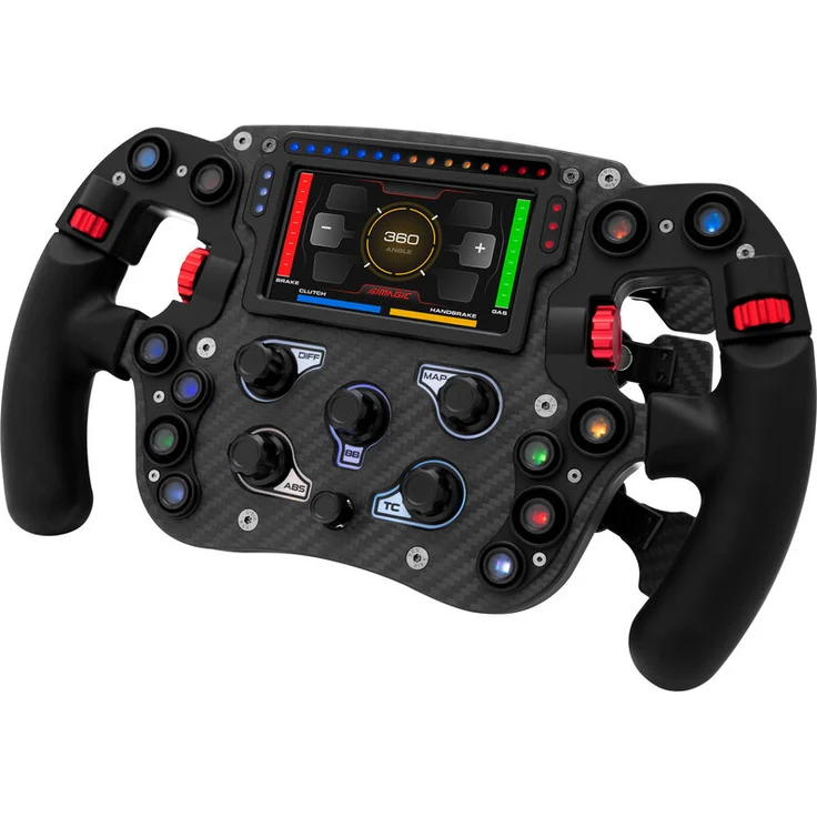 Simagic FX Pro Lenkrad, Racing-Simulatoren Lenkrad mit 4,3-Zoll-LCD-Display und RGB-Beleuchtung, schwarz