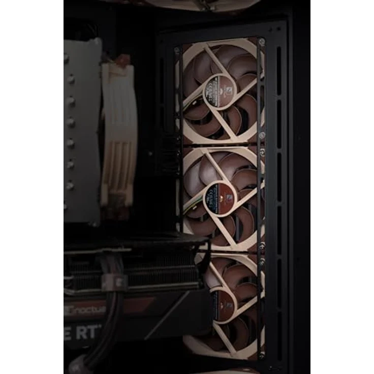 Noctua NF-A12x25 G2 PWM Sx2-PP, Doppellüfter-Set für Push-Pull und Side-by-Side Anwendungen, 120x25mm, braun – Bild 5