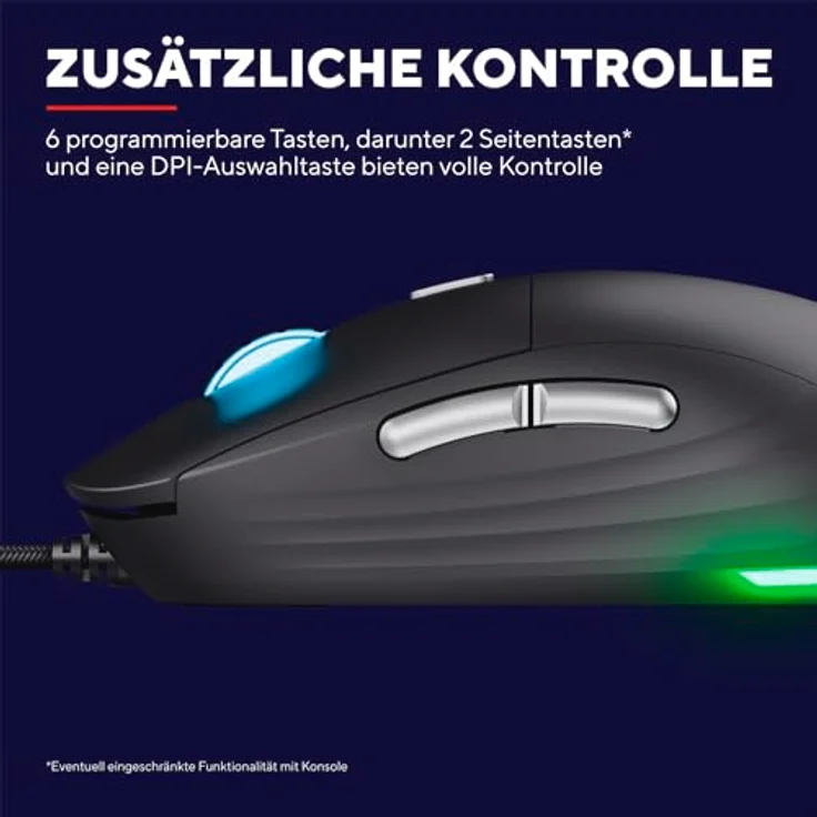 Trust GXT925 REDEX II, Federleichte Gaming Maus mit 10000 DPI Laser-Sensor, Schwarz – Bild 5