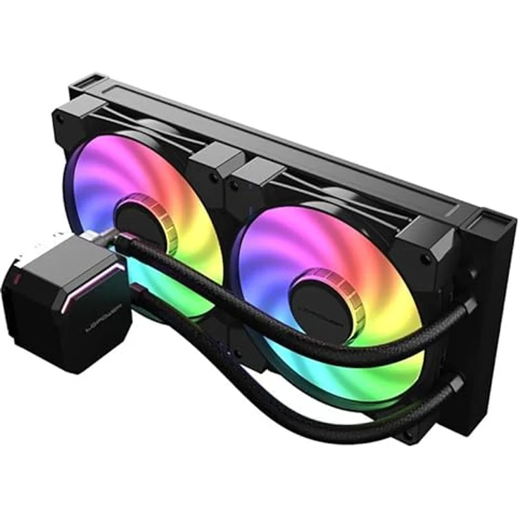 LC-Power WAK LC-CC-280-B-ARGB JetFlow, Gehäuselüfter mit 280mm Radiator und ARGB-Beleuchtung für Intel-Sockel 1150/1151/1155/1156 – Bild 3