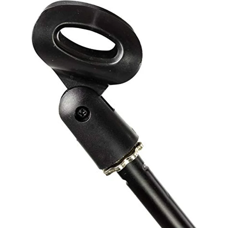 RockJam RJMS100 Boom Microphone Stand with Microphone Clip Black – Bild 4