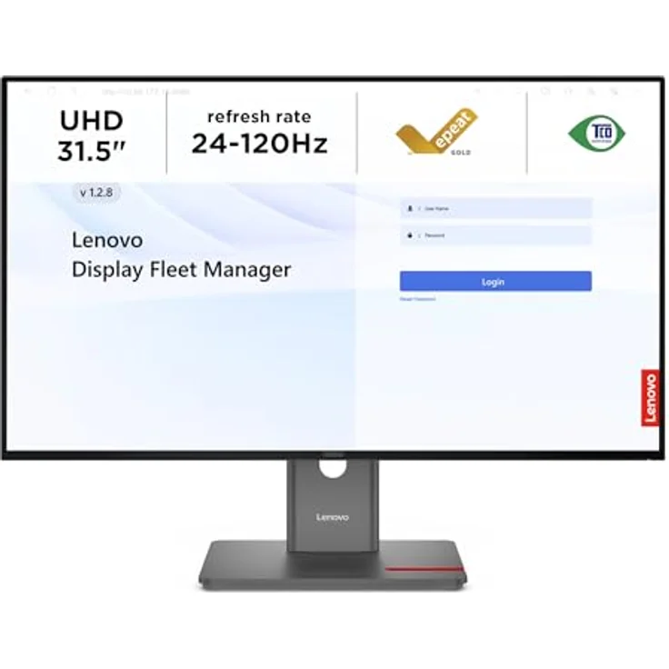 LENOVO ThinkVision P32UD-40, 31,5 Zoll UHD 4K Business Monitor, 3840 x 2160 Pixel, 6 ms Reaktionszeit, 120 Hz, Schwarz – Bild 1