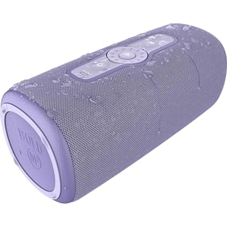 Fresh 'n Rebel Bold M2, Bluetooth Lautsprecher mit 24 Uhr spielzeit, Wasserdichter (IP67) Tragbarer musikbox Bluetooth, Party Mode, Lautstärkeregelungsring, Tiefe Bässe, Kräftige Lautstärke (Lila) – Bild 1