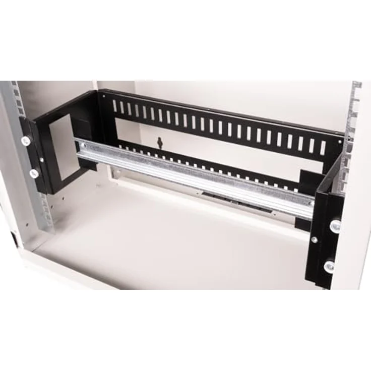 ROLINE 19-Zoll Hutschienenträger 3 HE, Aufnahme für Hutschienengeräte, 133x482x123 mm, mit rückseitiger Kabeldurchführung – Bild 4