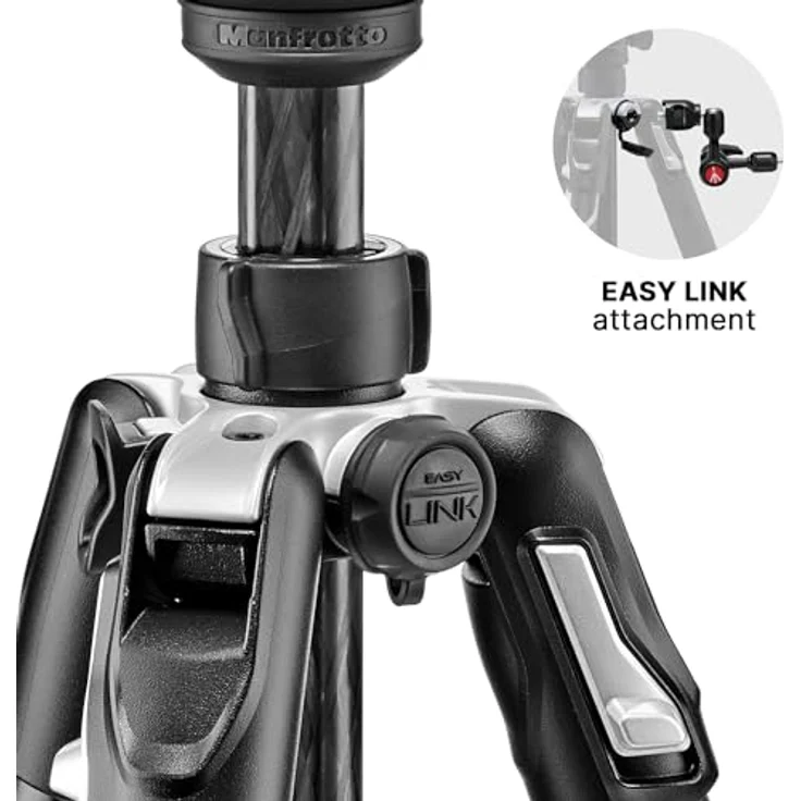 Manfrotto MKBFRTC4GTA-BH Befree GT Carbon Alpha Reisestativ Twist (Drehverschluss) mit Kugelkopf, inkl. Tasche, speziell für Sony Kameras aus Carbon (Traglast: 10kg, Packmaß: 43cm, Gewicht: 1,55kg) – Bild 7