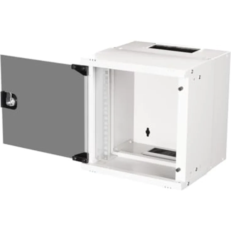 Equip Wandgehäuse 10" 06U 300x300mm grau - Netzwerkschrank mit gehärteter Glasfronttür – Bild 2