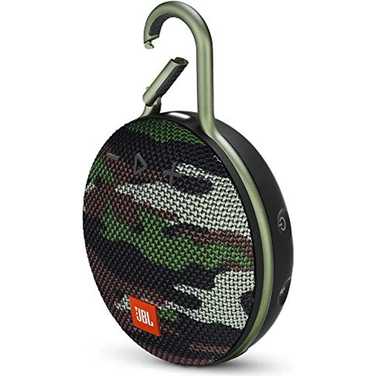 JBL Clip 3 Bluetooth Lautsprecher - Wasserdichte, tragbare Musikbox mit praktischem Karabiner - Bis zu 10 Stunden kabelloses Musik Streaming, Camouflage – Bild 2