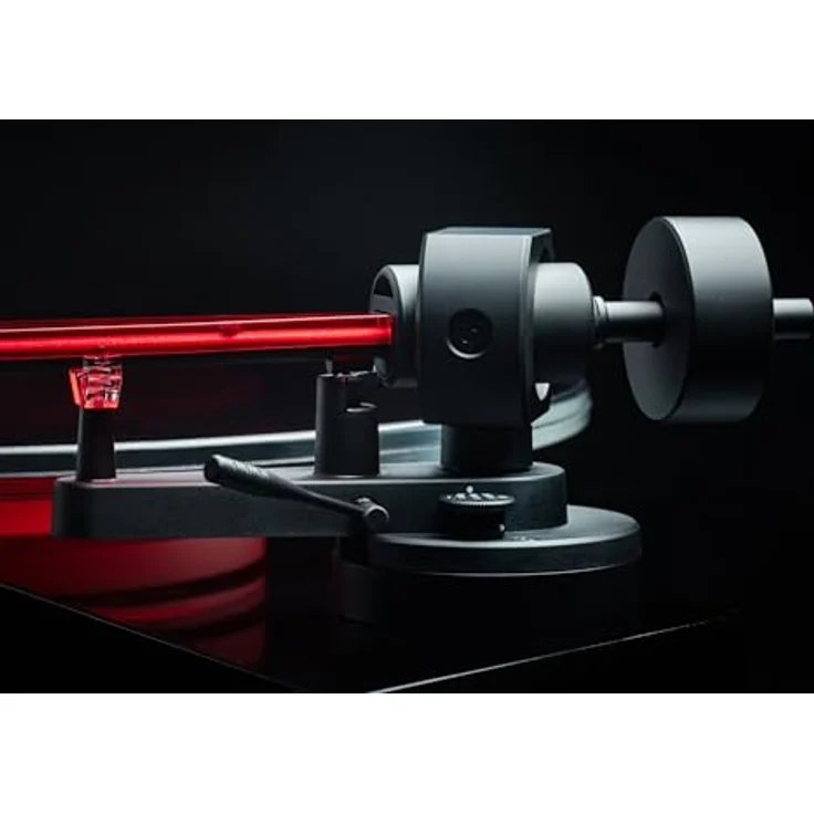 Pro-Ject AC/DC Artist Collection Plattenspieler, limitierte Auflage mit 2M Red Tonabnehmer, 10 mm Glasteller, resonanzfreiem Design und LED Beleuchtung – Bild 5