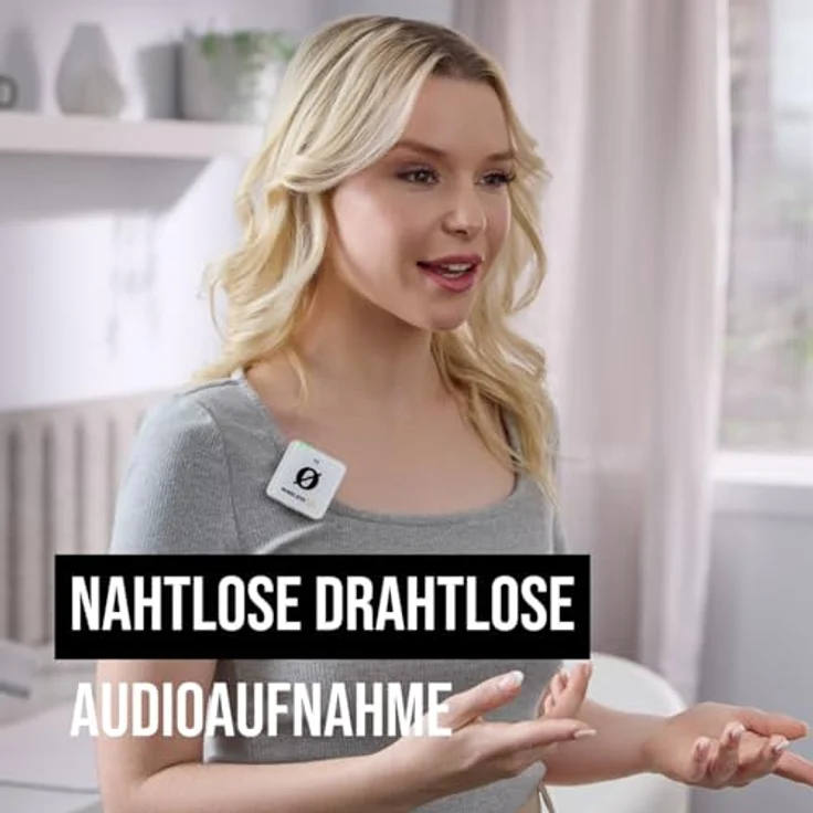 RØDE Wireless ME Dual Mikrofon Funksystem Weiss + 2X Interview GO Handadapter + 2X keepdrum Fell-Windschutz, Ideal für Videofilmer/Podcasts/Präsentationen – Bild 5