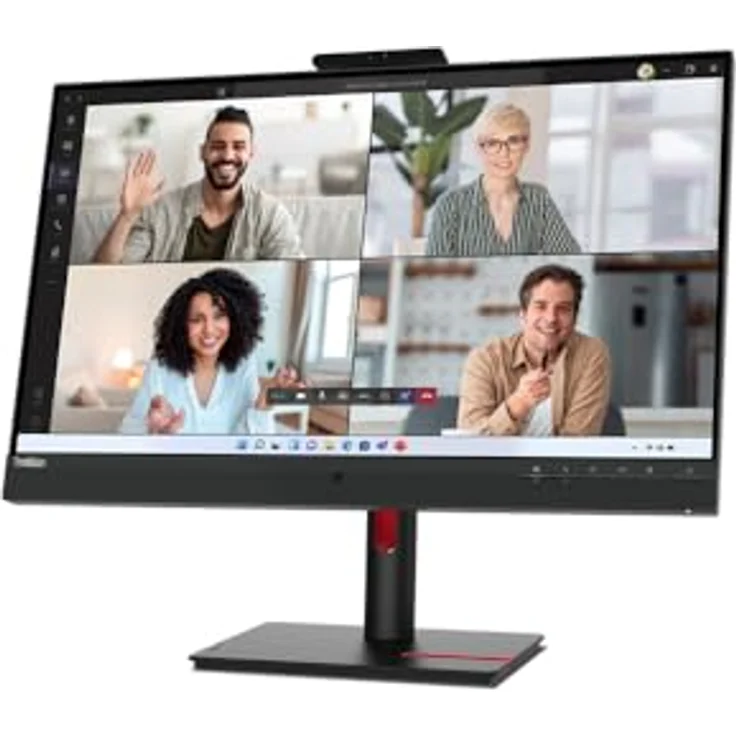 Lenovo ThinkVision T27hv-30, 27" QHD LED-Monitor (2560 x 1440), IPS, 300 cd/m², 4 ms, HDMI, DisplayPort, USB-C, Lautsprecher, Raven Black – Bild 2