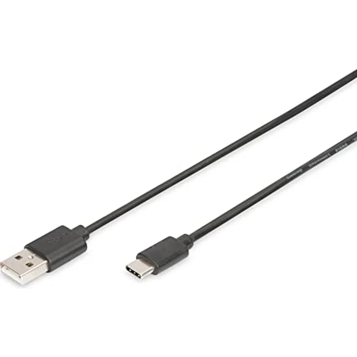 DIGITUS USB Type-C Anschlusskabel, Typ C auf A St-1.0m, 3A, 480MB, 2.0 Version, sw – Bild 2