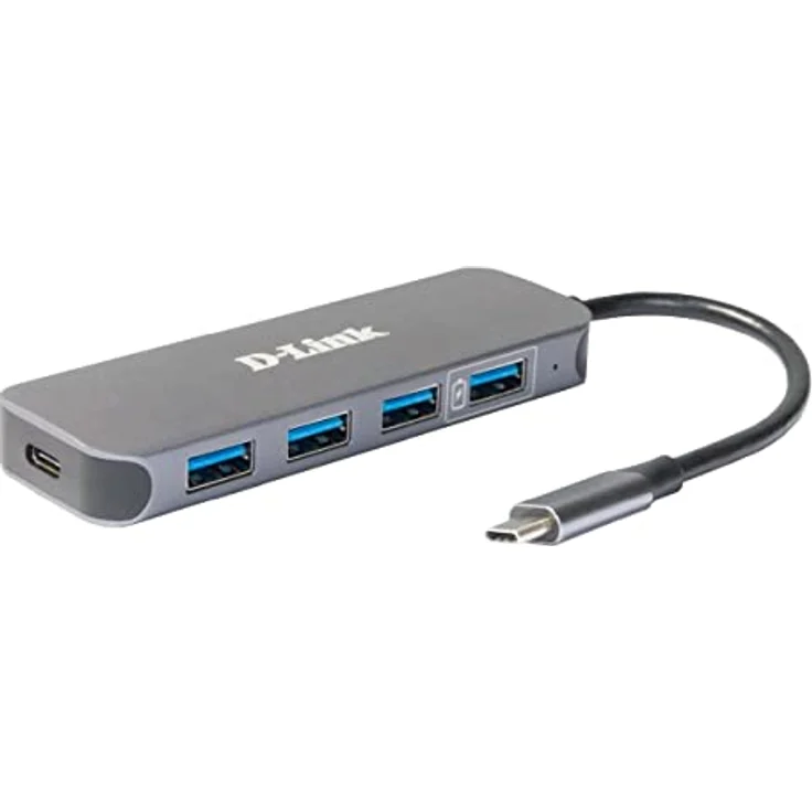 D-Link DUB-2340 - Hub - 4 x SuperSpeed USB3.0 + 1 x USB-C (Spannungsversorgung) - Desktop (DUB-2340) – Bild 3