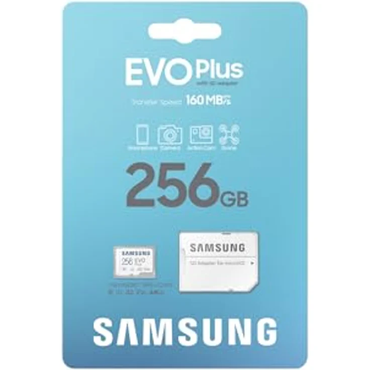 Samsung EVO Plus microSD-Speicherkarte (2024) (inkl. SD Adapter) - 256 GB – Bild 3
